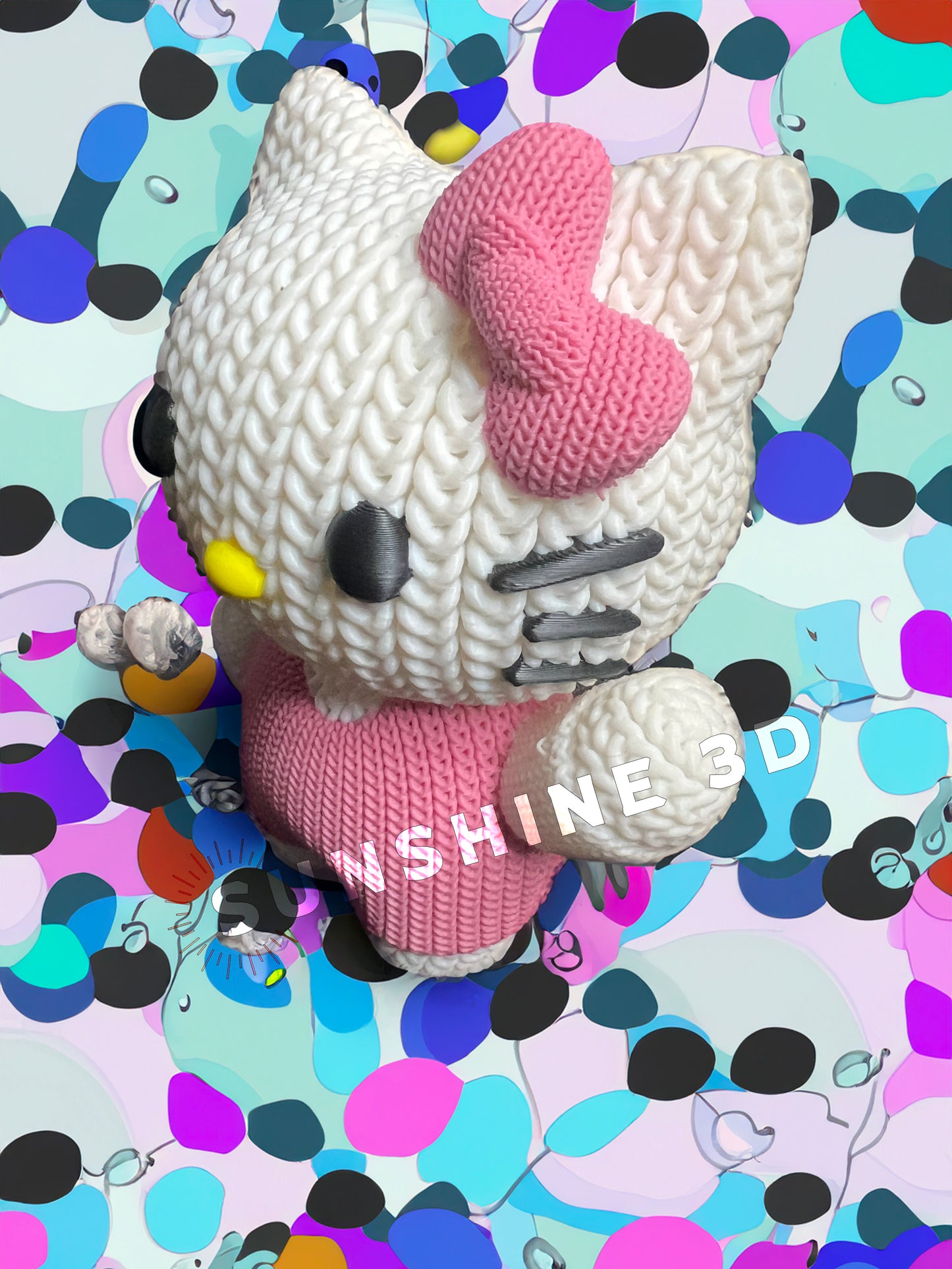 "Crochet" Hello Kitty Figurine