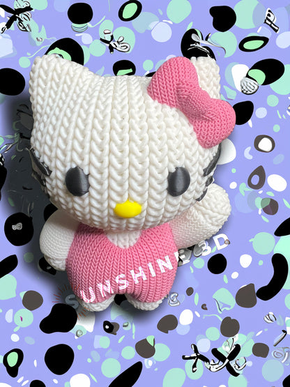 "Crochet" Hello Kitty Figurine