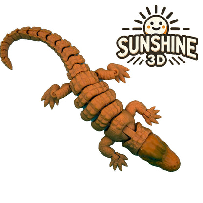 Articulated 3D Printed Gator | Fidget Toy & Display Piece Made in SWFL – Home of the Alligators