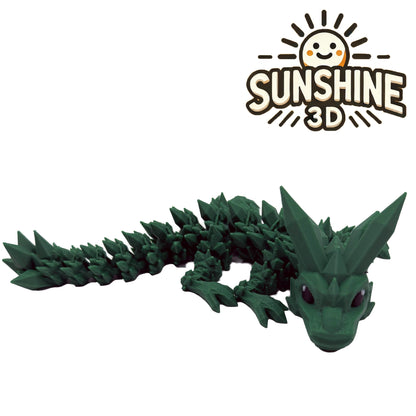 Articulated Crystal Dragon – 3D Printed Fidget Toy