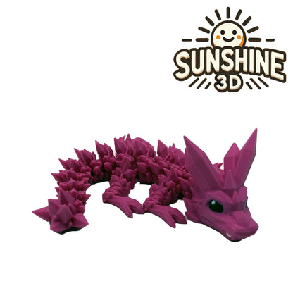 Articulated Crystal Dragon – 3D Printed Fidget Toy