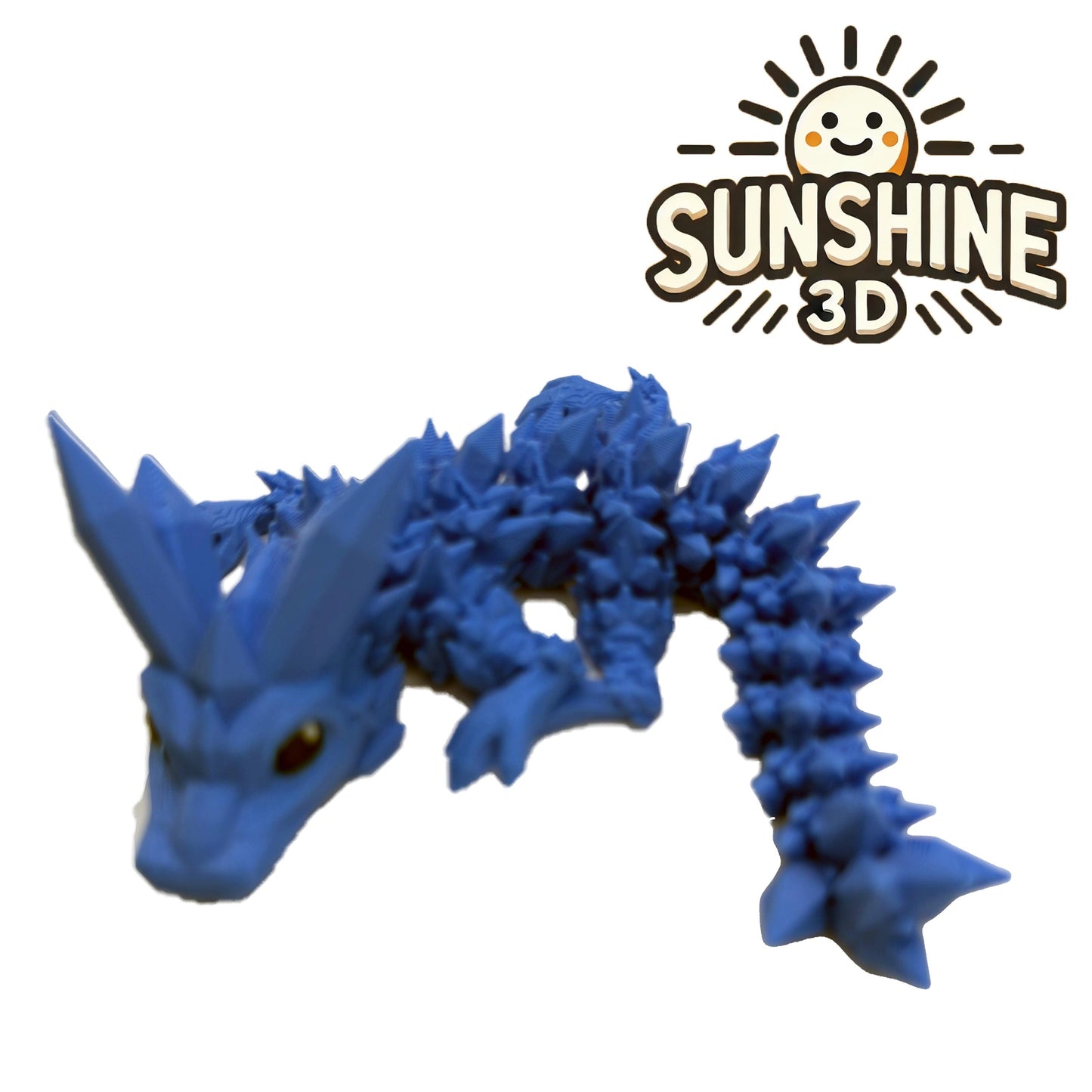 Articulated Crystal Dragon – 3D Printed Fidget Toy