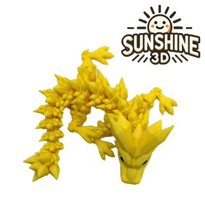 Articulated Crystal Dragon – 3D Printed Fidget Toy