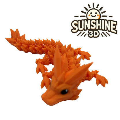 Articulated Crystal Dragon – 3D Printed Fidget Toy