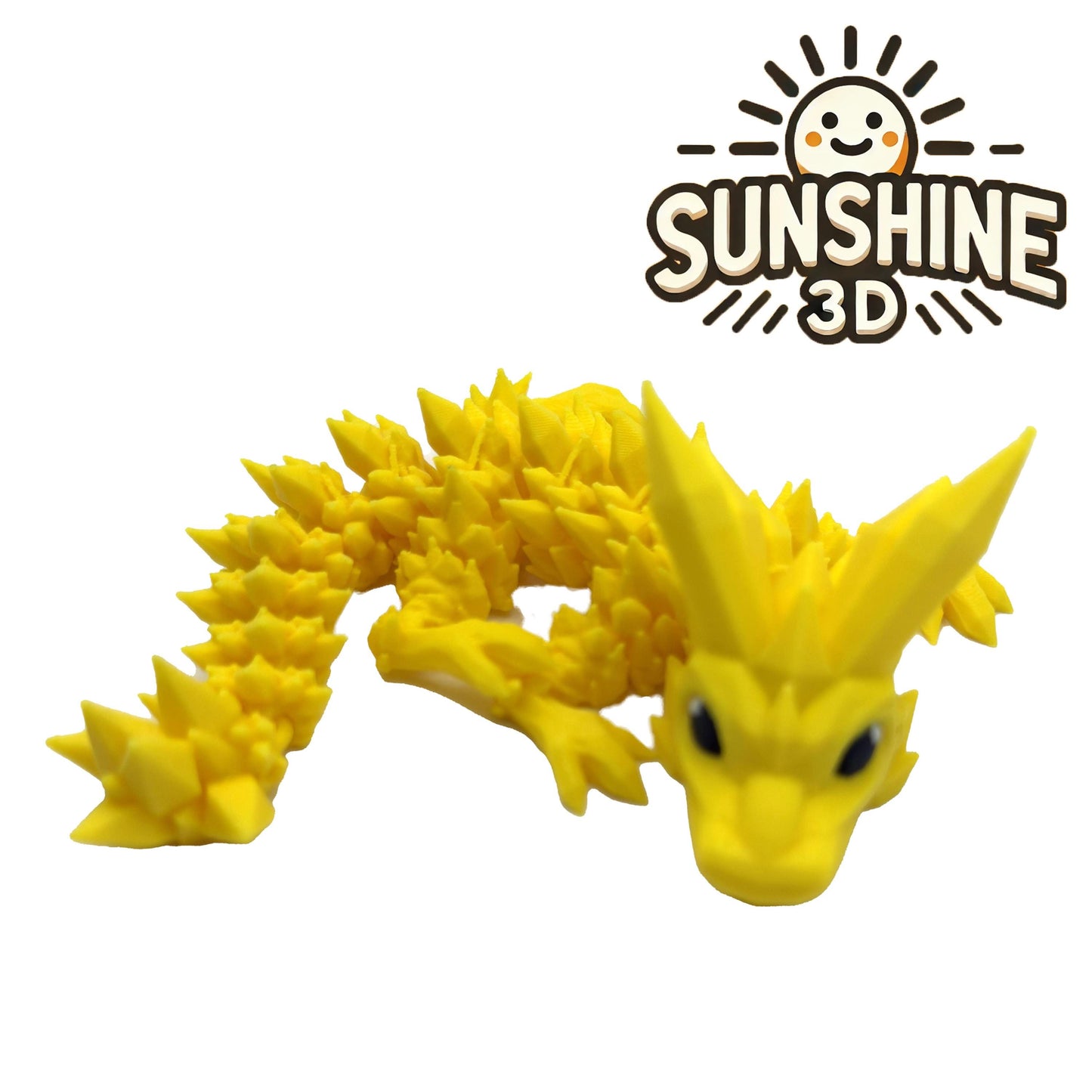 Articulated Crystal Dragon – 3D Printed Fidget Toy